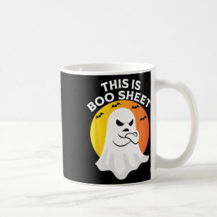 Mug Voici Le Costume D'Halloween Ghost Retro En Feuill