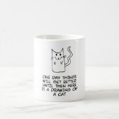 Mug Voici le dessin d'un chat (Centre)