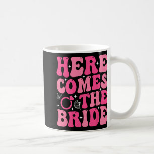 Mug Voici les mariés, la fête de mariage de la mariée 