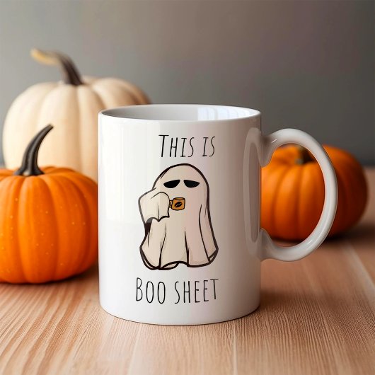 Mug Voici L'Halloween En Feuille De Boite