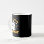 Mug Voici Une Petite Feuille De Boite Ghost Retro Hall (Devant gauche)