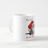 Mug Voici venir Santa Claws! (Devant gauche)
