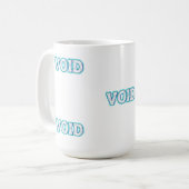 Mug VOID//CRACKED : Entrez dans l'abîme électrique (Devant gauche)