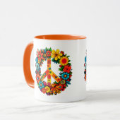 Mug Voie de Paix fleur sauvage (Devant gauche)