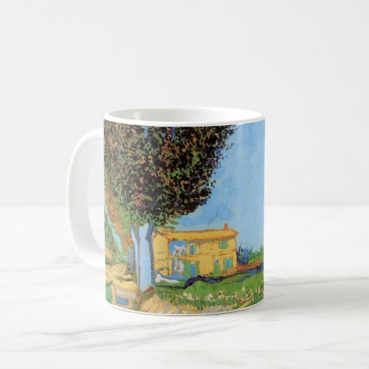 Mug Voie près d'Arles par Vincent van Gogh (Devant gauche)