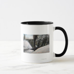 Mug Voies de clairière de chemin de fer de