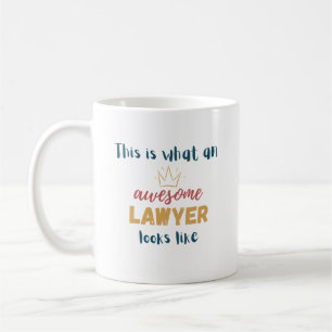 Mug Voilà à quoi ressemble un avocat génial