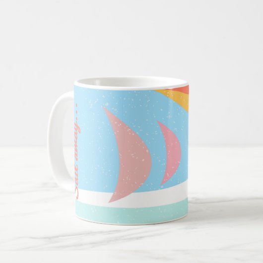 Mug Voile Away Abstrait Yachting (Devant gauche)