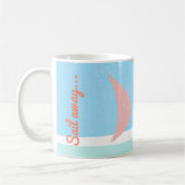 Mug Voile Away Abstrait Yachting (Gauche)