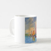 Mug Voile, Coucher du soleil, Voilier, Port de Boothba (Devant gauche)