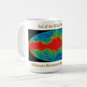 Mug Voile Galaxy Voie Lactée sur l'univers WMAP (Devant gauche)