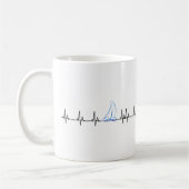 Mug Voile Heartbeat Funny Sailboat (Gauche)
