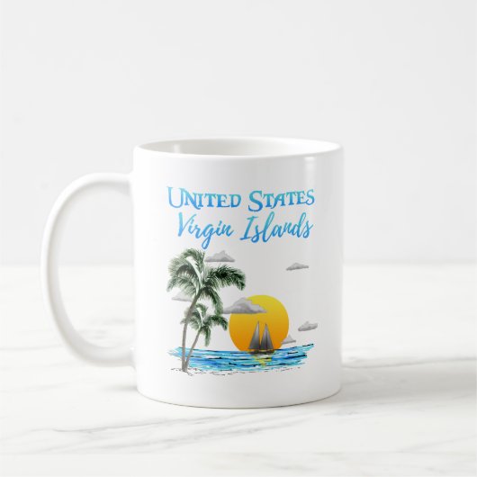 Mug Voile Iles Vierges Américaines (Gauche)