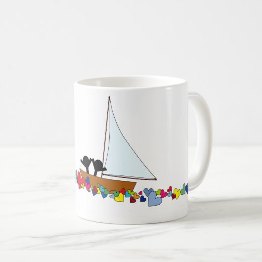 Mug Voile par amour (Devant droit)
