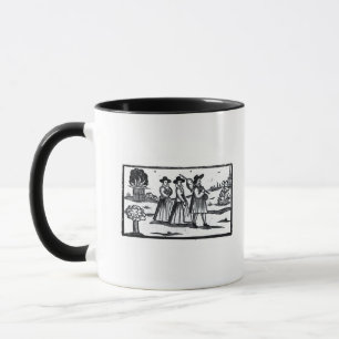 Mug Voile réglée par pèlerins sur la fleur printani