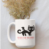Mug Voiles de chat noir "trop mignonnes pour être maud