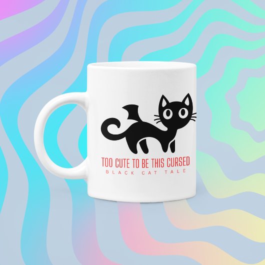 Mug Voiles de chat noir "trop mignonnes pour être maud