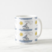 Mug Voilier 3D (Devant droit)