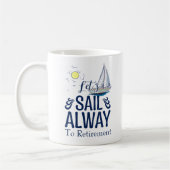Mug Voilier Away Away Cute Nautique Voilier Ocean Reti (Gauche)