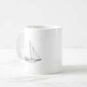 Mug Voilier de bonites de baie de chesapeake (Devant gauche)