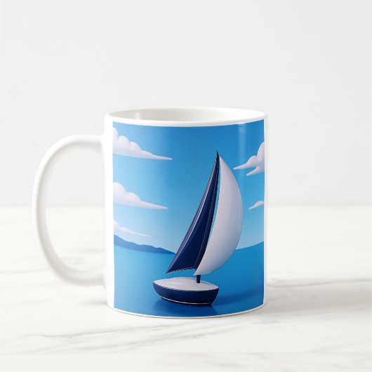 Mug Voilier paisible Océan  (Gauche)