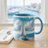 Mug Voilier Solitaire Blue Horizon