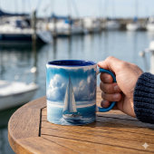 Mug Voilier Solitaire Blue Horizon