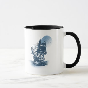 Mug Voilier Vintage - Choisir la couleur arrière - pl