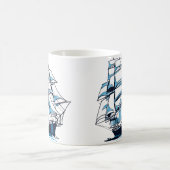 Mug Voiliers à plusieurs mâts. (Centre)