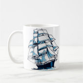 Mug Voiliers à plusieurs mâts. (Gauche)