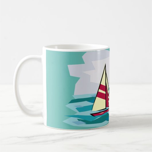 Mug Voiliers Design (Gauche)