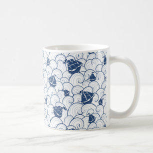 Mug Voiliers sur le motif de mer