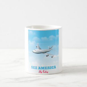 Mug Voir Amérique - Vol aujourd'hui!