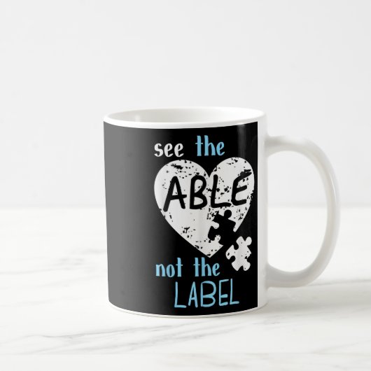 Mug Voir L'Able Pas Le Mois De La Sensibilisation sur (Droite)