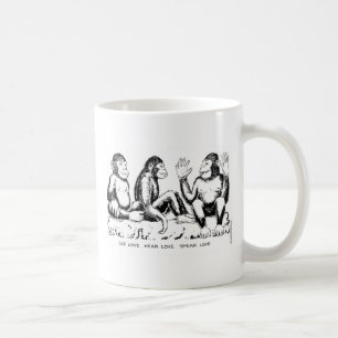 Mug Voir l'amour, entendez l'amour, parlez l'amour.