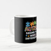 Mug Voir le monde différemment la Sensibilisation sur  (Devant gauche)