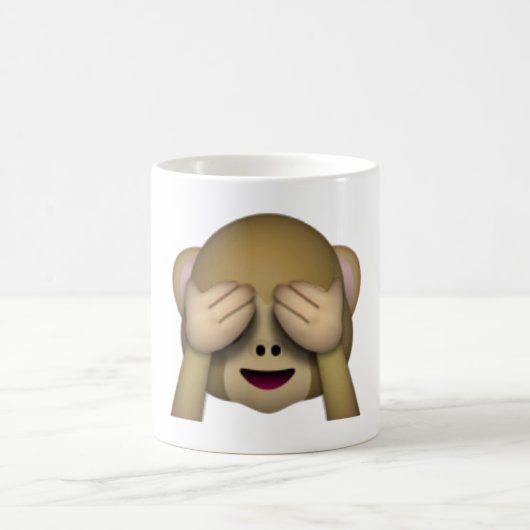 Mug Voir No Evil Monkey - Emoji (Centre)