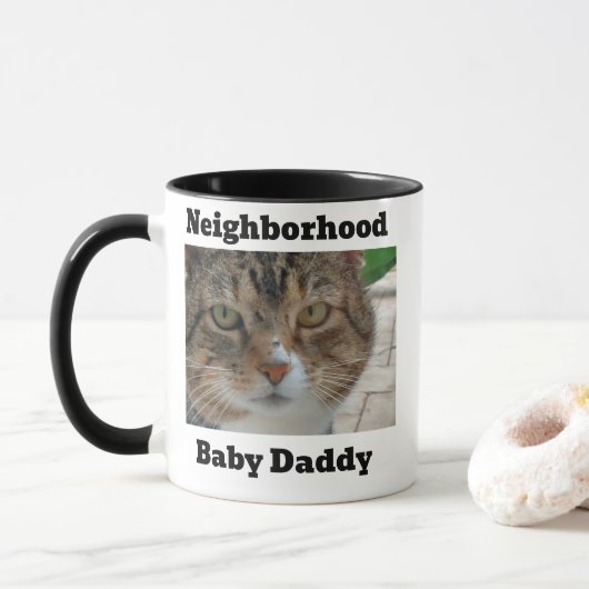 Mug Voisinage bébé papa (Avec donut)