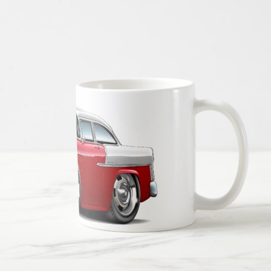Mug Voiture 1955 Rouge-Blanche de Chevy Belair (Droite)