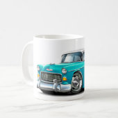 Mug Voiture 1955 Turquoise-Blanche de Chevy Belair (Devant gauche)