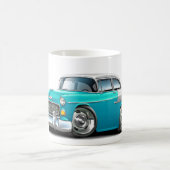 Mug Voiture 1955 Turquoise-Blanche de Chevy Belair (Centre)