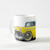 Mug Voiture 1956 Jaune-Blanche de Chevy Belair (Devant gauche)