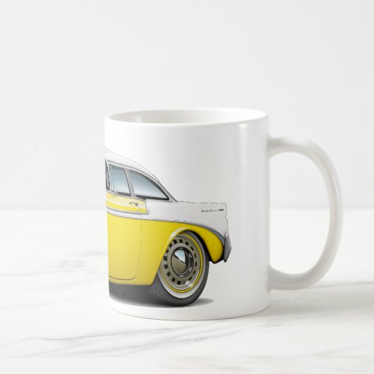 Mug Voiture 1956 Jaune-Blanche de Chevy Belair (Droite)