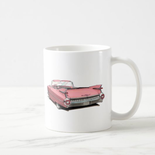 Mug Voiture 1959 rose de Cadillac (Droite)