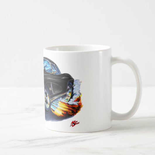 Mug Voiture 1962 noire de Corvette (Droite)