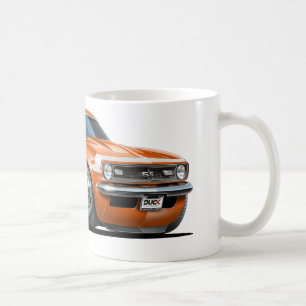 Mug Voiture 1968 Orange-Blanche de Camaro