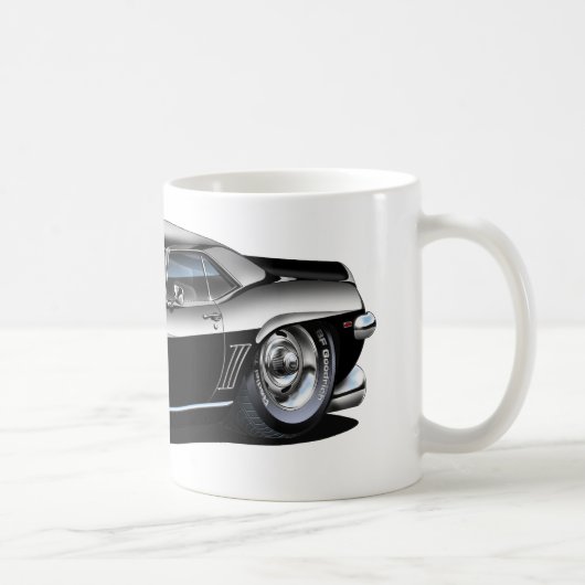 Mug Voiture 1969 Noir-Blanche de Camaro (Droite)