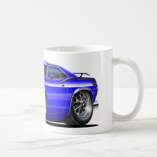 Mug Voiture 1970 de bleu de Plymouth Cuda (Droite)
