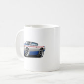 Mug Voiture 1970 Rouge-Blanc-Bleue de machine rebelle (Devant gauche)
