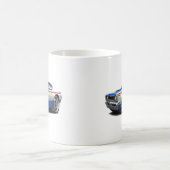 Mug Voiture 1970 Rouge-Blanc-Bleue de machine rebelle (Centre)